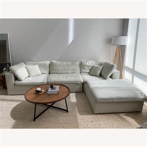 Cloud Couch Dupe - Cream 4 piece Sectional - AptDeco