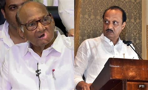 Ajit Pawar Sharad Pawar Maharashtra In Pawar Vs Pawar Who Has More Mlas What We Know