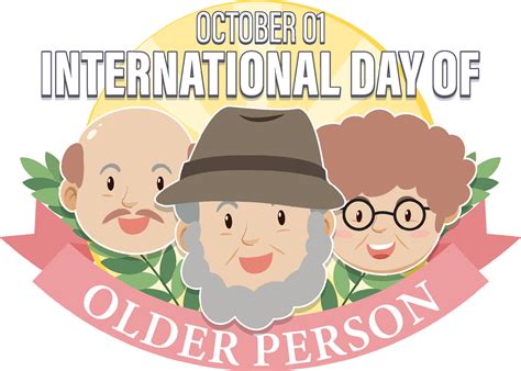 International Day For Older Persons Poster Vector Art At Vecteezy