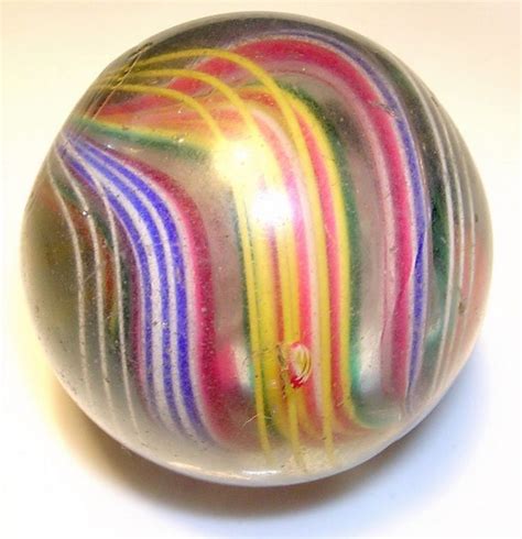 Large ~ 40mm~ Antique German Marble Bead This Hand Made Bead Was Produced In German In Ca