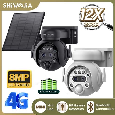 SHIWOJIA 4G SIM WIFI 12X PIR PTZ