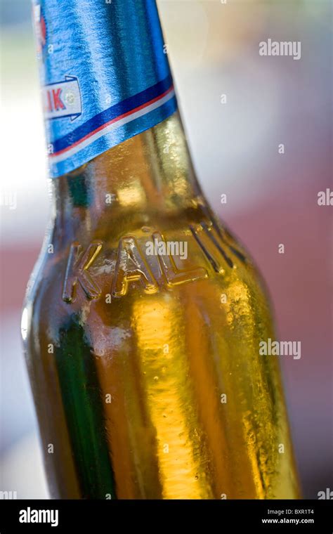 A bottle of Kalik Beer Stock Photo - Alamy