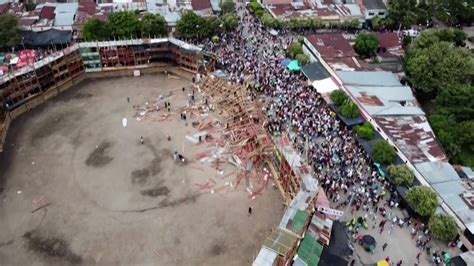 El Sobrecogedor Vídeo Del Desplome De Una Plaza De Toros En Colombia