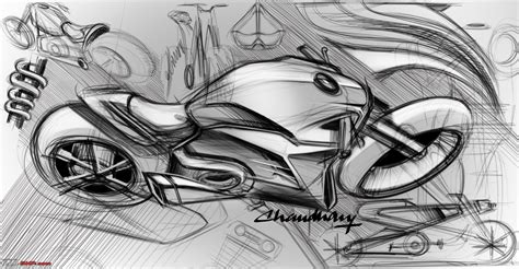 motorcycle sketches - Page 2 - Team-BHP