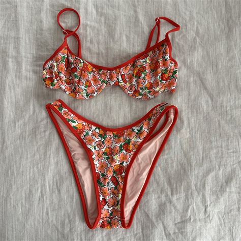 Blackbough Berry Cherry Bikini Set Both Size Depop