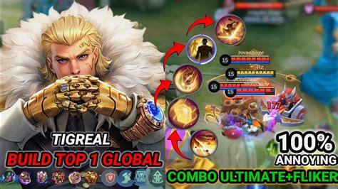 Tigreal Tank Perfect Combo Ultimate Fliker Annoying Build