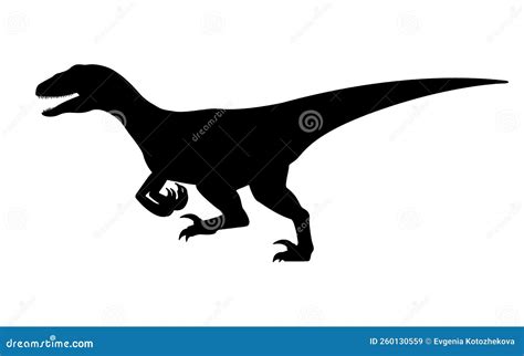 Running Velociraptor Drawing Line Art Raptor Dinosaurs Coloring Page Isolated On White