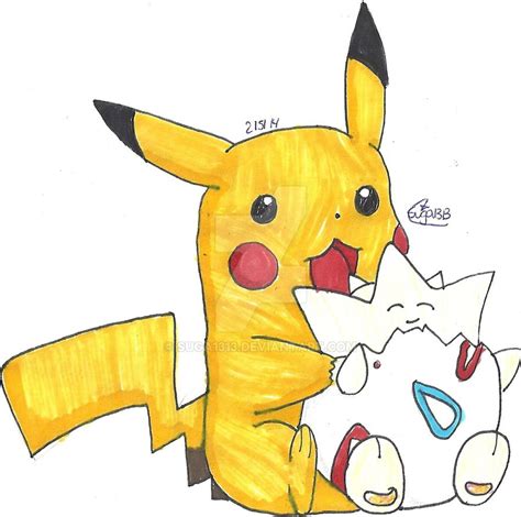 Pikachu And Togepi By Suga1313 On Deviantart