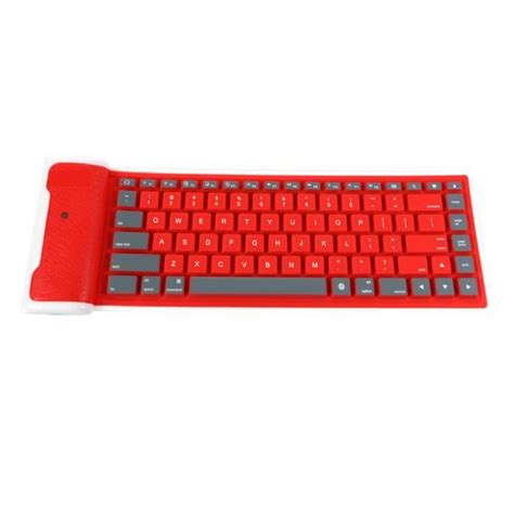 Clavier Bluetooth Sans Fil Pliable Roll Up Claviers Silencieux 87