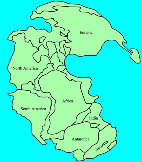 Pangaea Pangaea Puzzle Pangaea Continental Drift