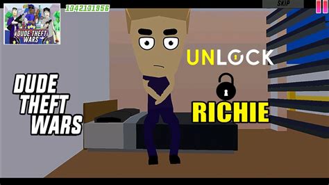 Dude Theft Wars Unlock Character Richie Full Game Youtube