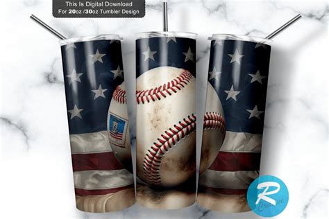 Baseball Usa Oz Oz Skinny Tumbler