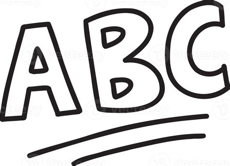 Hand Drawn ABC Lettering Illustration 13127349 PNG