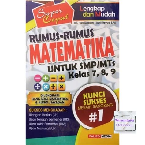 Jual Rumus Super Cepat Matematika Smp Mts Kelas Shopee Indonesia