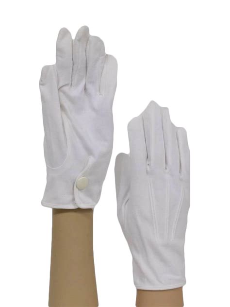 1950 S Gloves Meyers Make 50s Meyers Make Mens White Cotton Knit