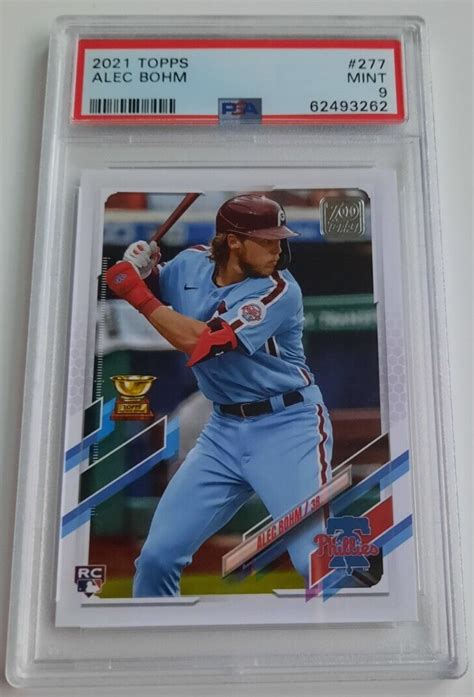 Alec Bohm 2021 Topps Series One 277 RC Topps All Star Rookie Cup PSA 9