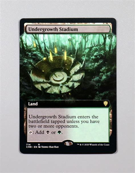 Undergrowth Stadium Extend Art From Commander Legends CMR Hologram