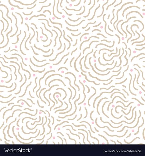 Abstract Doodle Swirl Dot Pattern Royalty Free Vector Image