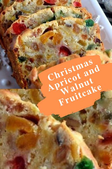 Christmas Apricot And Walnut Fruitcake Fruit Cake Recipe Christmas Fruit Cake Mix Fruit Cake