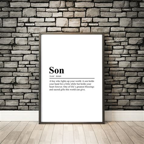 son print son definition print son wall art son definition poster