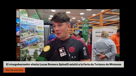 El vicegobernador electo Lucas Romero Spinelli asistió a la Feria de