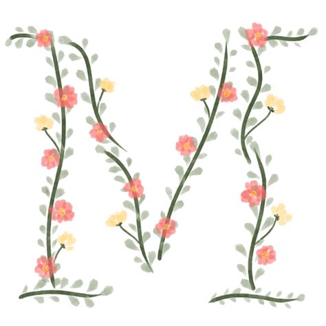 Floral Alphabet Font Png 12896566 Png