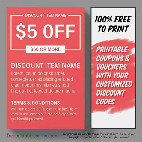 Printable Money Off Coupons Free Printables Online