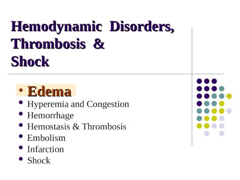 Ppt Hemodynamic Disorders Thrombosis Shock Dokumen Tips