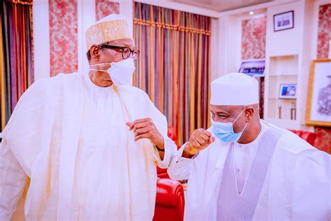 Buhari Receives Sokoto Governor Tambuwal In Aso Rock Pictures