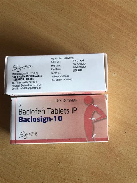 Baclofen Tablet 10 Mg At Best Price In Nagpur By Juventus Healthkare