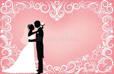 Bride Groom Silhouette Stock Illustrations 5 976 Bride Groom