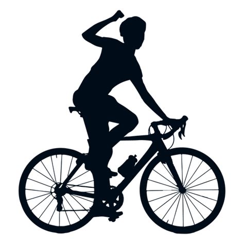 Cycling Winner Silhouette Transparent PNG SVG Vector File