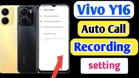 Vivo Y16 Auto Call Recording Setting Vivo Y16 Me Auto Call Recording