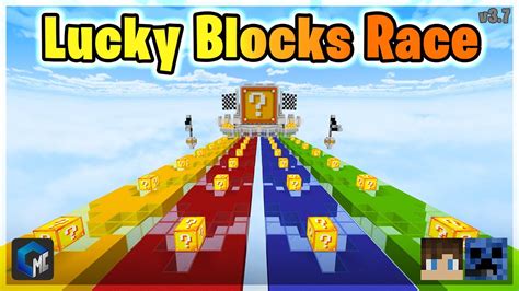 Corrida De Lucky Block Minecraft Bedrock Mcpe Xbox Map Download