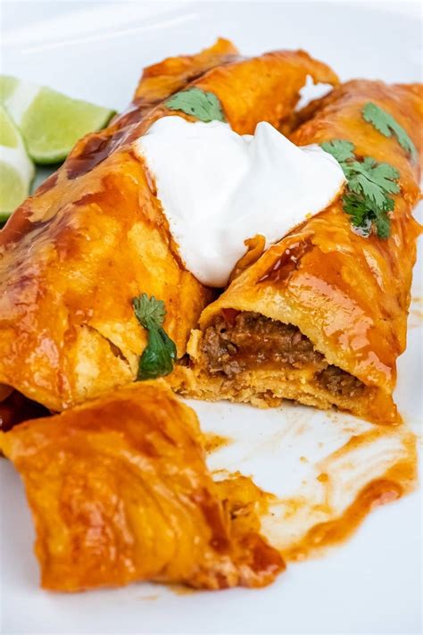 Beef And Bean Enchiladas Recipe Top Recipes