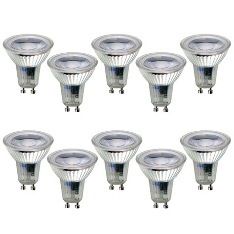 10 X Led Leuchtmittel Glas Reflektor Gu10 3w 35w Warmweiß 2700k 38