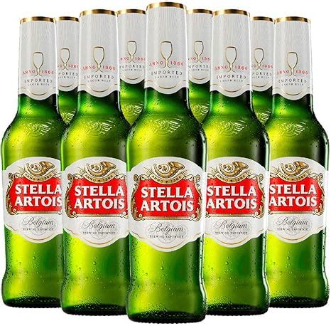 Cerveza Stella Artois 24 Botellas De 330ml Cerveza De Origen Belga Con