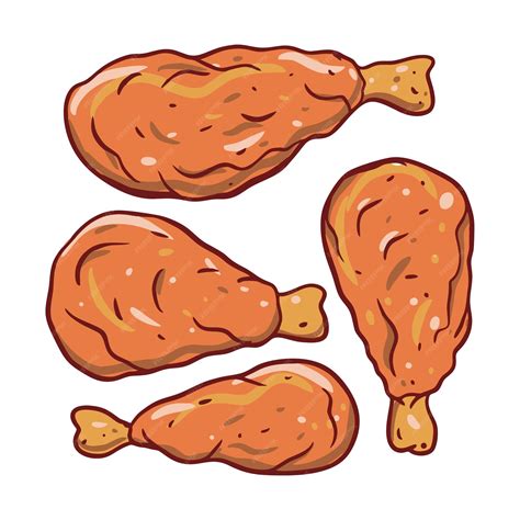 Fried Chicken Wing Drawing