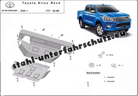 Unterfahrschutz F R Motor Und K Hler Aus Stahl F R Toyota Hilux Revo