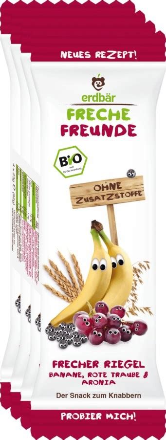 FF Getreideriegel Rote Traube Aronia Banane BIO 92 G Rohners