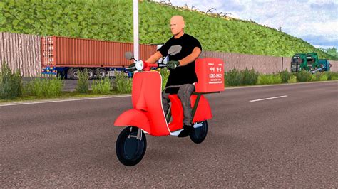 Scooter Faggio version 3.0 for ETS2 1.40 , 1.41 V3.0 - ETS 2