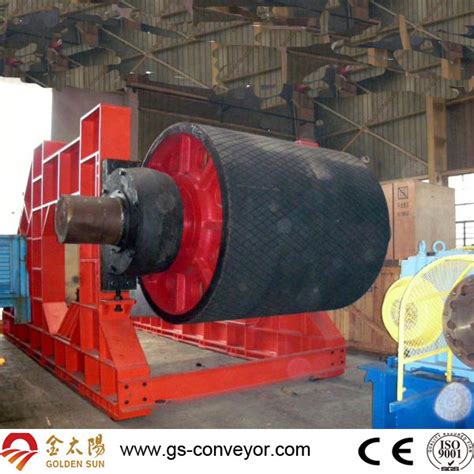 Cema Din Belt Conveyor Diamond Chevron Groove Rubber Lagging Drive Bend