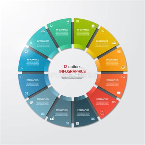 Infographic的圈子 图、图表、介绍和图的模板 也corel凹道例证向量 向量例证 插画 包括有 模式 忠告 62688243