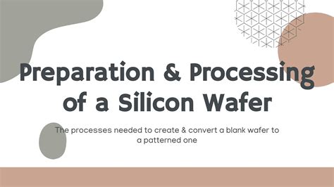 Wafer Processing Pptx