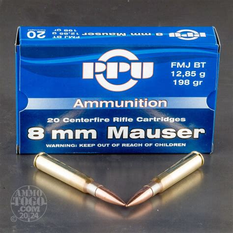 Mm Mauser X Mm Js Ammo Rounds Of Grain Full Metal Jacket