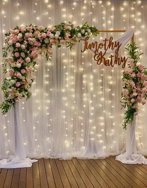 White backdrop lights flowers – Artofit