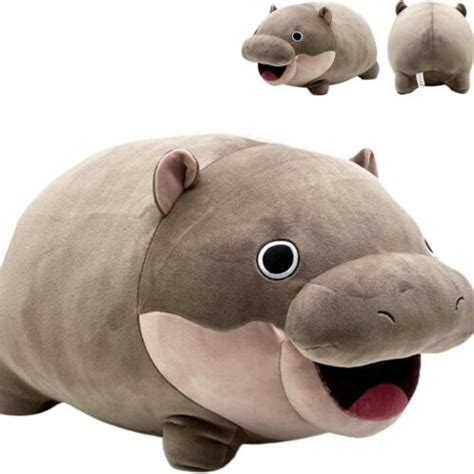 Hugable Moo Deng Hippo Plush Pygmy Hippo Plushie Toy Home Toy