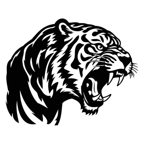 Black And White Tiger Logo