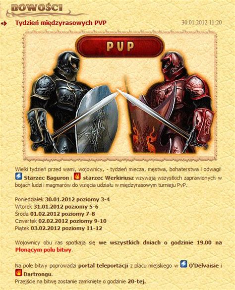 Legenda Wojna Smoków i konkurs PvP Desercik pl