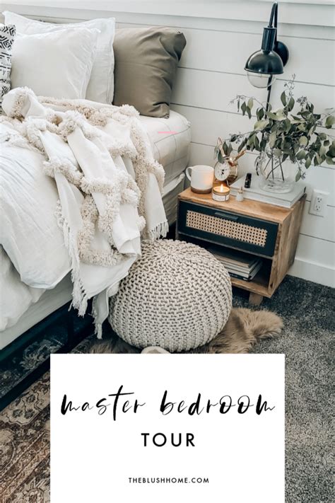 Boho Inspired Neutral Master Bedroom Tour The Blush Home Blog